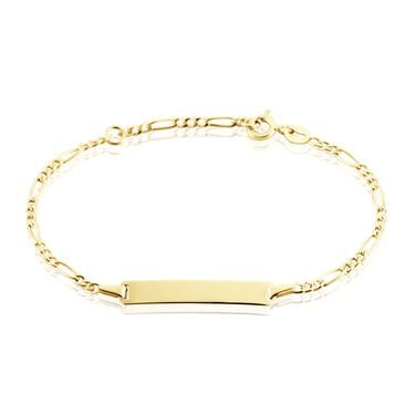 Bracelet Identite Bebe Or Jaune Bartolomee