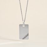 Pendentif Tao Argent Blanc - Bijoux personnalis&eacute;s Famille | Marc Orian