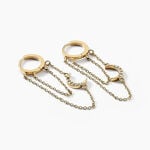 Cr&eacute;oles Acier Dor&eacute; Oxyde De Zirconium - Cr&eacute;oles Femme | Marc Orian