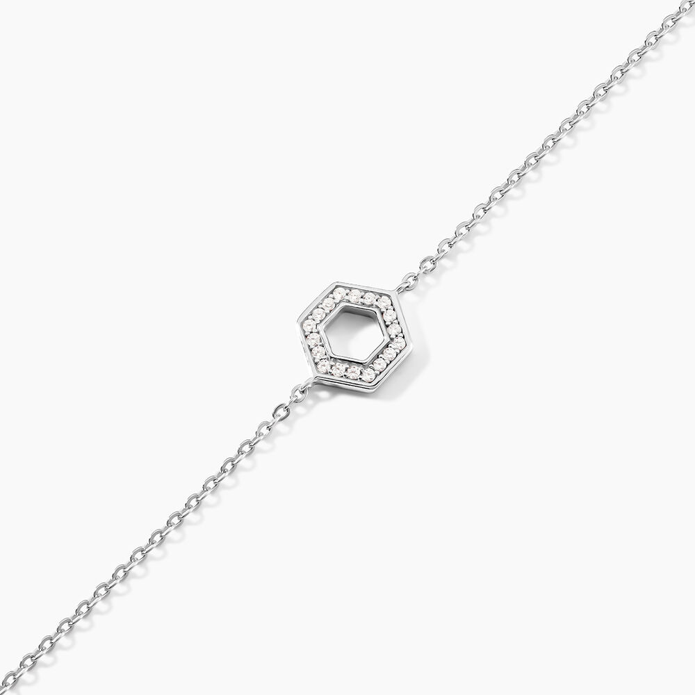 Bracelet Noely Argent Blanc Oxyde De Zirconium - Bracelets fantaisie Femme | Marc Orian