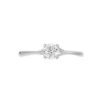 Bague Solitaire Or Blanc Solenia Diamant - Parures de mariage Femme | Marc Orian