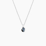 Pendentif Prudencia Or Blanc Saphir - Pendentifs Femme | Marc Orian
