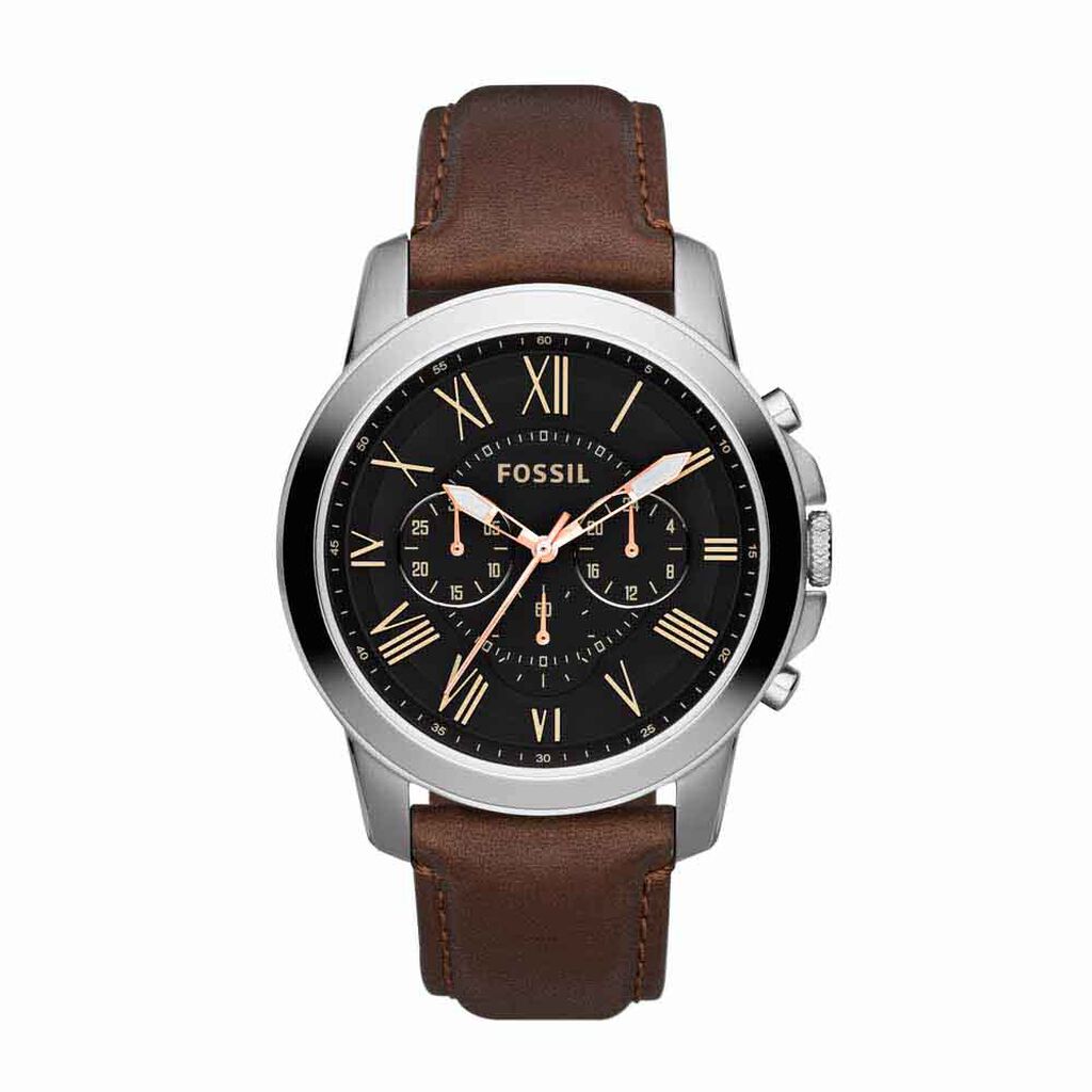 Montre Fossil Grant Noir - Montres classiques Homme | Marc Orian