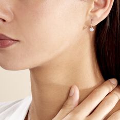 Boucles D'oreilles Pendantes Or Blanc Quin Diamants - Boucles d'oreilles Pendantes Femme | Marc Orian