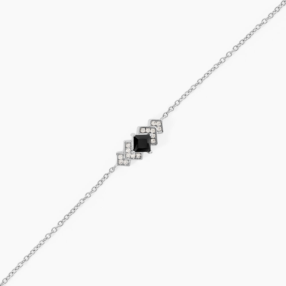 Bracelet Maymana Argent Blanc Oxyde De Zirconium - Bracelets fantaisie Femme | Marc Orian