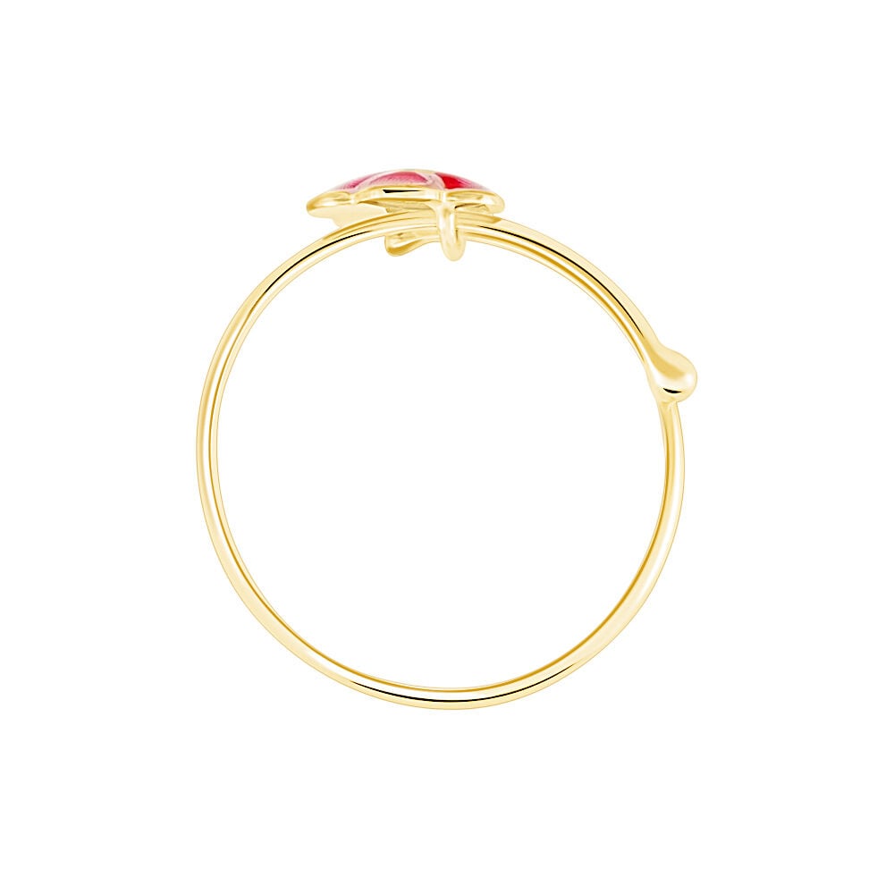 Bague Syna Fleur Or Jaune - Bagues ajustables Enfant | Marc Orian