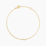 Bracelet Sparkle Or Jaune Oxyde De Zirconium - Bracelets cha&icirc;nes Femme | Marc Orian