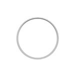 Alliance Maturina Demi Jonc Classique Or Blanc - Alliances duo Unisex | Marc Orian