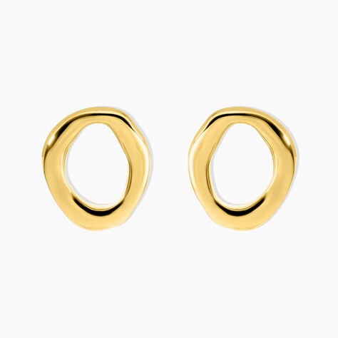 Boucles D'Oreilles Puces Saveli Acier Jaune - Puces Femme | Marc Orian