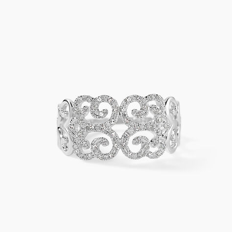 Bague Arabesque Or Blanc Diamant - Bagues pierres pr&eacute;cieuses Femme | Marc Orian