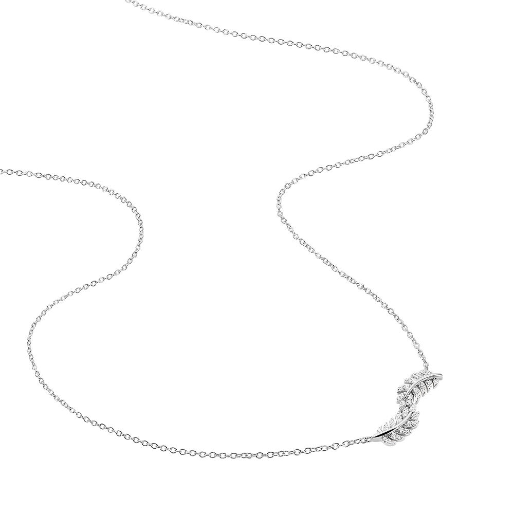 Collier Aleyna Argent Blanc Oxyde De Zirconium - Colliers avec pierres Femme | Marc Orian