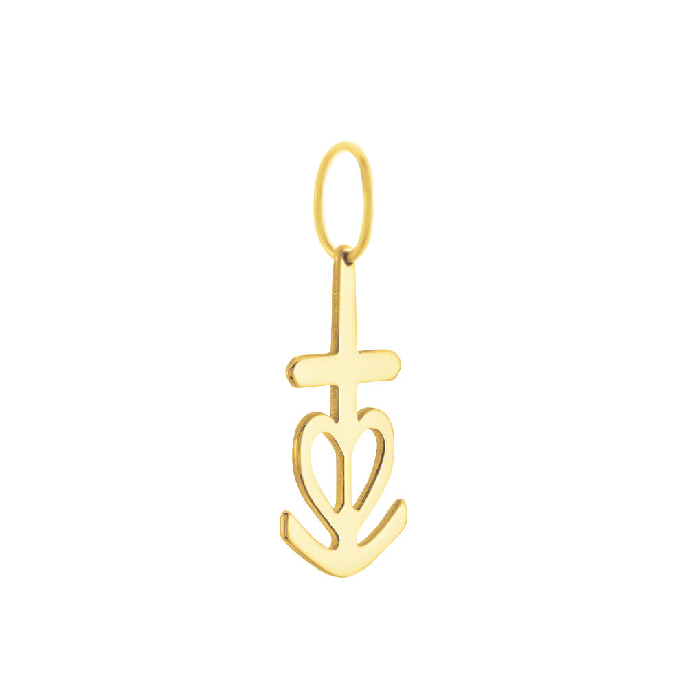 Pendentif Cobeia Croix De Camargue Or Jaune - Pendentifs Famille | Marc Orian