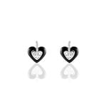 Boucles D'oreilles Pendantes Narjess Argent Blanc Oxyde De Zirconium - Pendantes Femme | Marc Orian