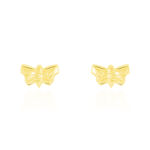 Boucles D'oreilles Puces Bartholomee Papillon Or Jaune - Puces Famille | Marc Orian
