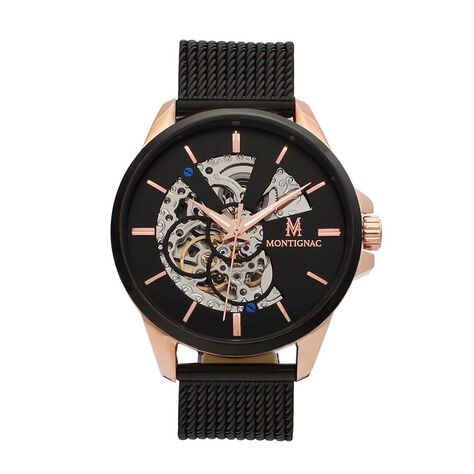 Montre Montignac s Automatique Noir - Montres automatique Homme | Marc Orian