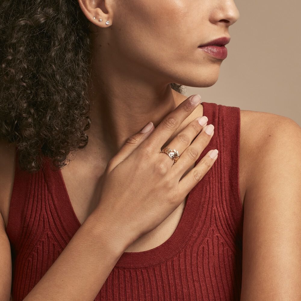 Bague Folia Plaqué Or Jaune -  Femme | Marc Orian
