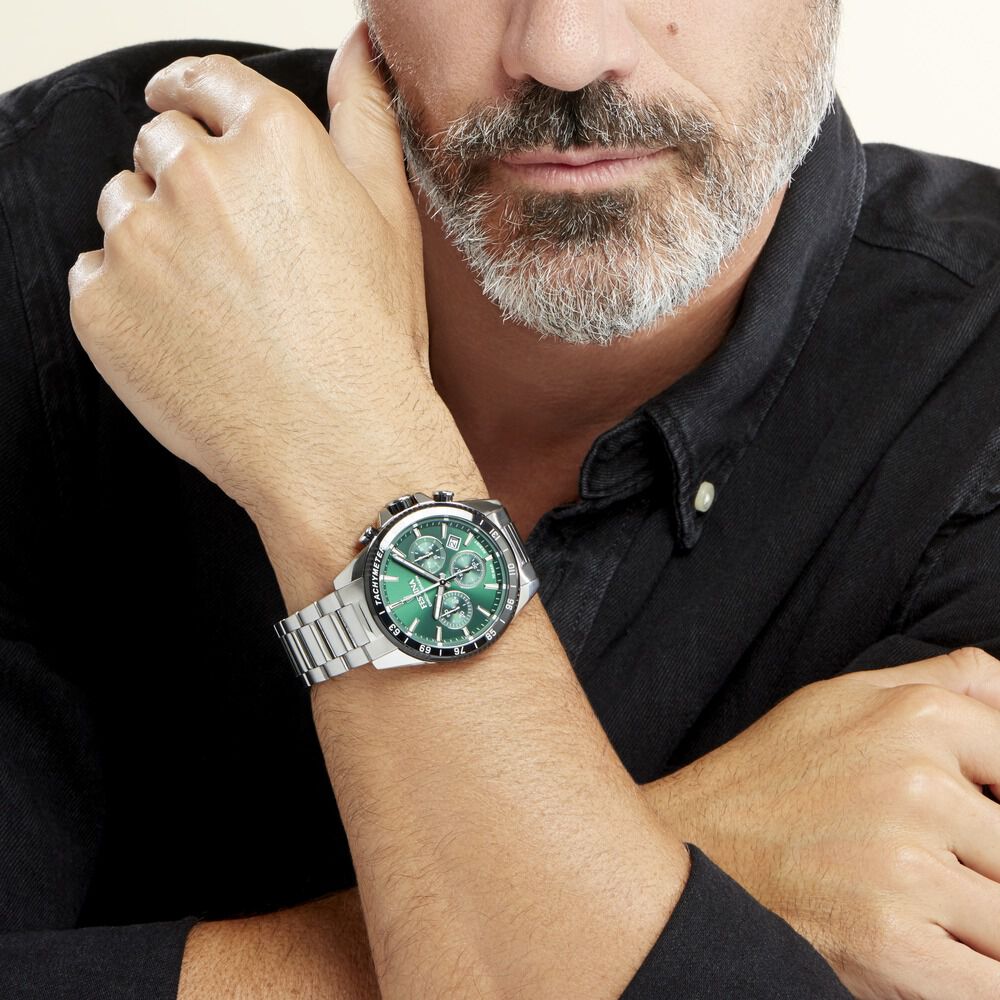 Montre Festina Timeless Chronograph Vert - Montres étanches Homme | Marc Orian