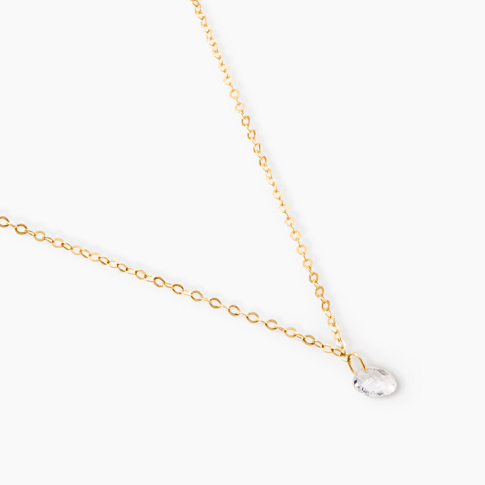 Collier Or Jaune Emilee Oxyde De Zirconium - Colliers avec pierres Enfant | Marc Orian