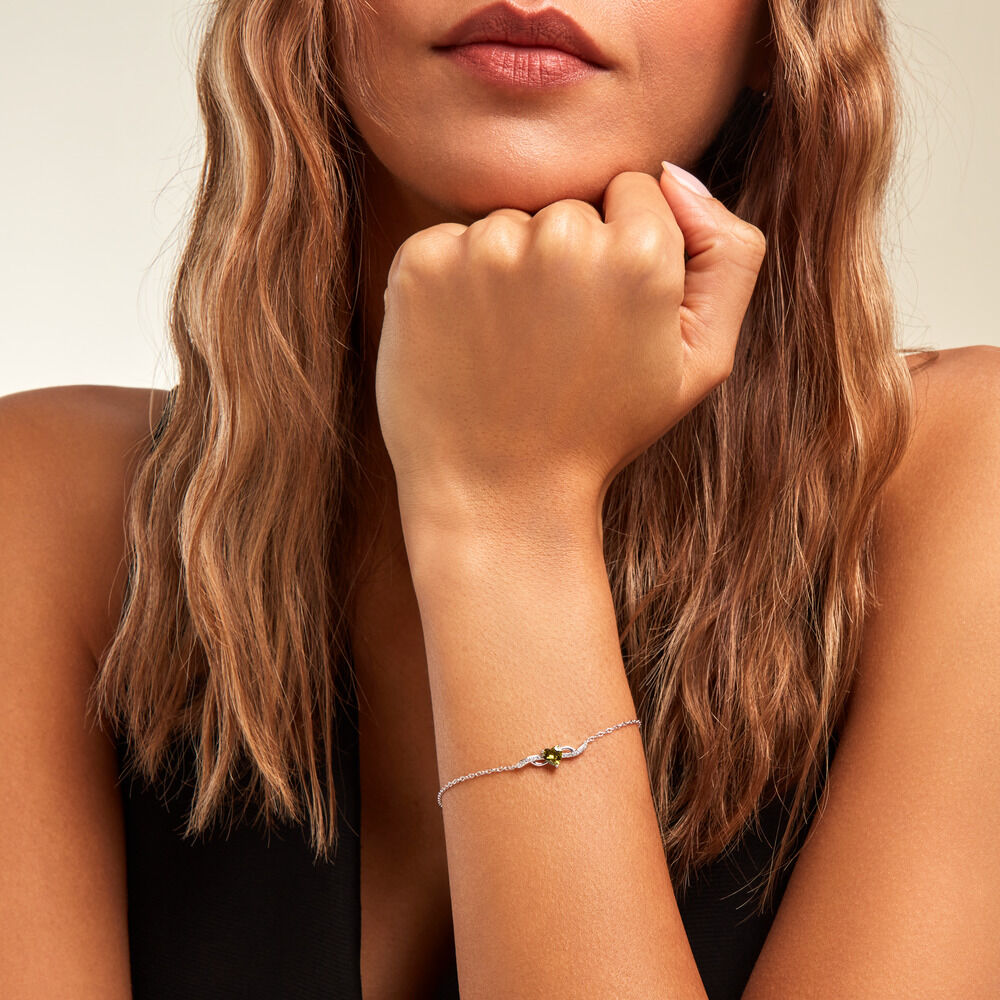 Bracelet Avalon Argent Blanc Oxyde De Zirconium - Bracelets chaînes Femme | Marc Orian