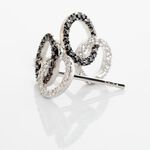 Boucles D'oreilles Puces Bella Or Blanc Diamant - Puces Femme | Marc Orian