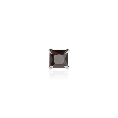 Boucle D'oreille Puce Unitaire Paco Argent Blanc Oxyde De Zirconium - Puces Homme | Marc Orian