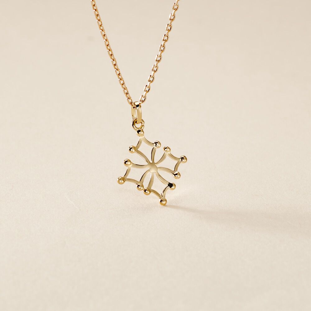 Pendentif Dajo Croix Occitane Or Jaune - Pendentifs Famille | Marc Orian
