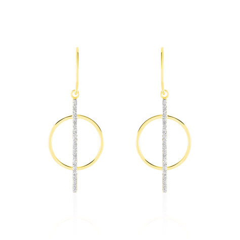 Boucles D'oreilles Pendantes Philberta Or Jaune - Pendantes Femme | Marc Orian