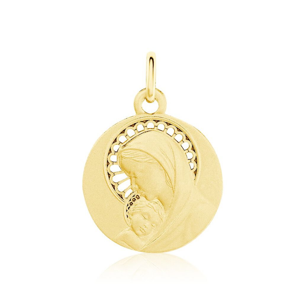 Pendentif Marie Or Jaune - Médailles et médaillons Famille | Marc Orian