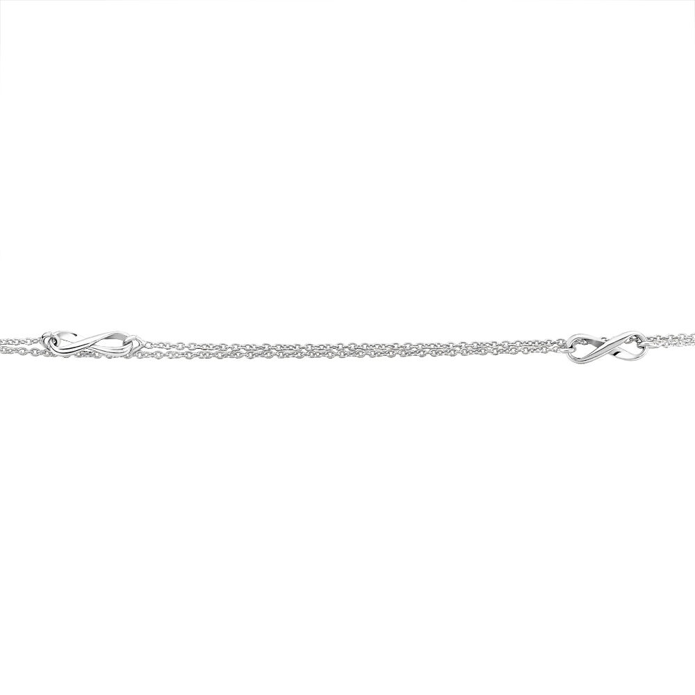 Chaîne De Cheville Noelle Argent Blanc - Chaines de cheville Femme | Marc Orian