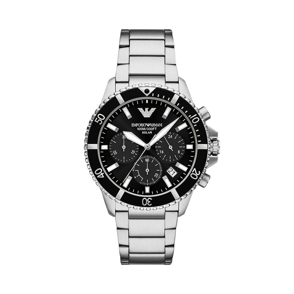 Montre Emporio Armani World Explorer Noir - Montres &eacute;tanches Homme | Marc Orian