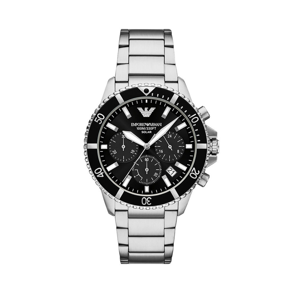 Montre Emporio Armani World Explorer Noir - Montres &eacute;tanches Homme | Marc Orian