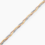 Bracelet Jasmin Tresse Or Tricolore - Bracelets cha&icirc;nes Femme | Marc Orian