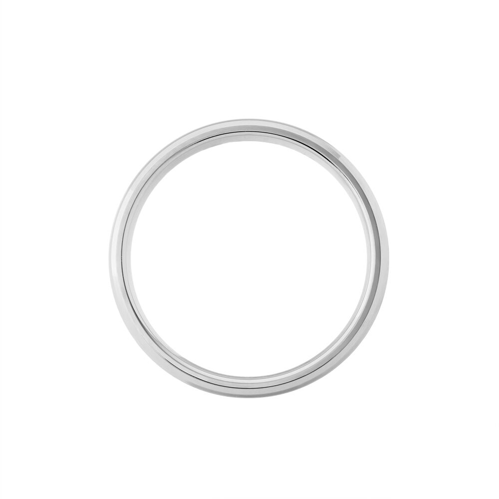 Alliance Fleur De Peau Demi Jonc Classique Or Blanc - Alliances duo Unisex | Marc Orian