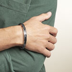 Bracelet Acier Blanc Christophe Oxyde De Zirconium - Bracelets cuir Homme | Marc Orian