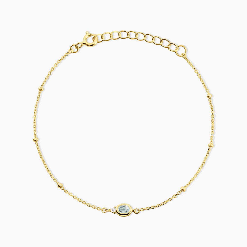 Bracelet Poem Argent Jaune Topaze Oxyde De Zirconium - Bracelets fantaisie Femme | Marc Orian