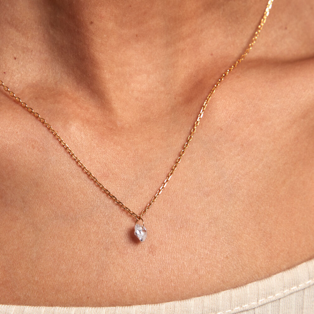 Collier Crush Plaqué Or Jaune Oxyde De Zirconium - Colliers avec pierres Femme | Marc Orian