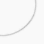 Cha&icirc;ne Claudine Argent Blanc - Colliers fantaisie Homme | Marc Orian