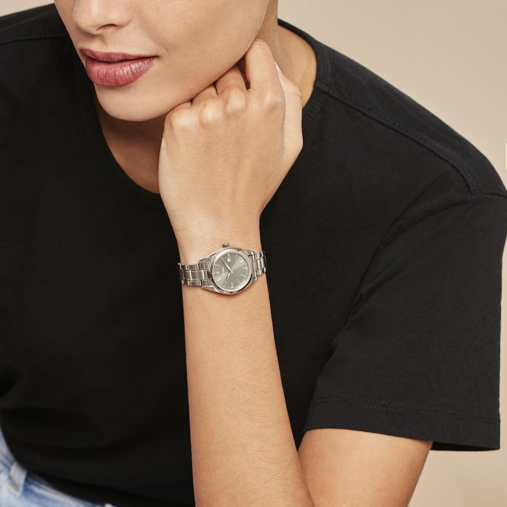 Montre Seiko Classique Kaki - Montres classiques Femme | Marc Orian