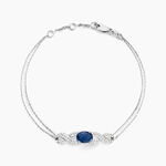 Bracelet Oceania Or Blanc Saphir Et Diamant - Bracelets cha&icirc;nes Femme | Marc Orian