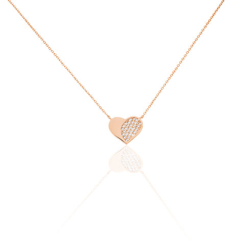 Collier Lovilana Argent Rose Oxyde De Zirconium - Colliers avec pierres Femme | Marc Orian