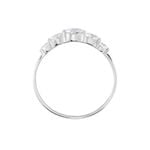 Bague Or Blanc Sibyllina Oxydes De Zirconium - Solitaires Femme | Marc Orian
