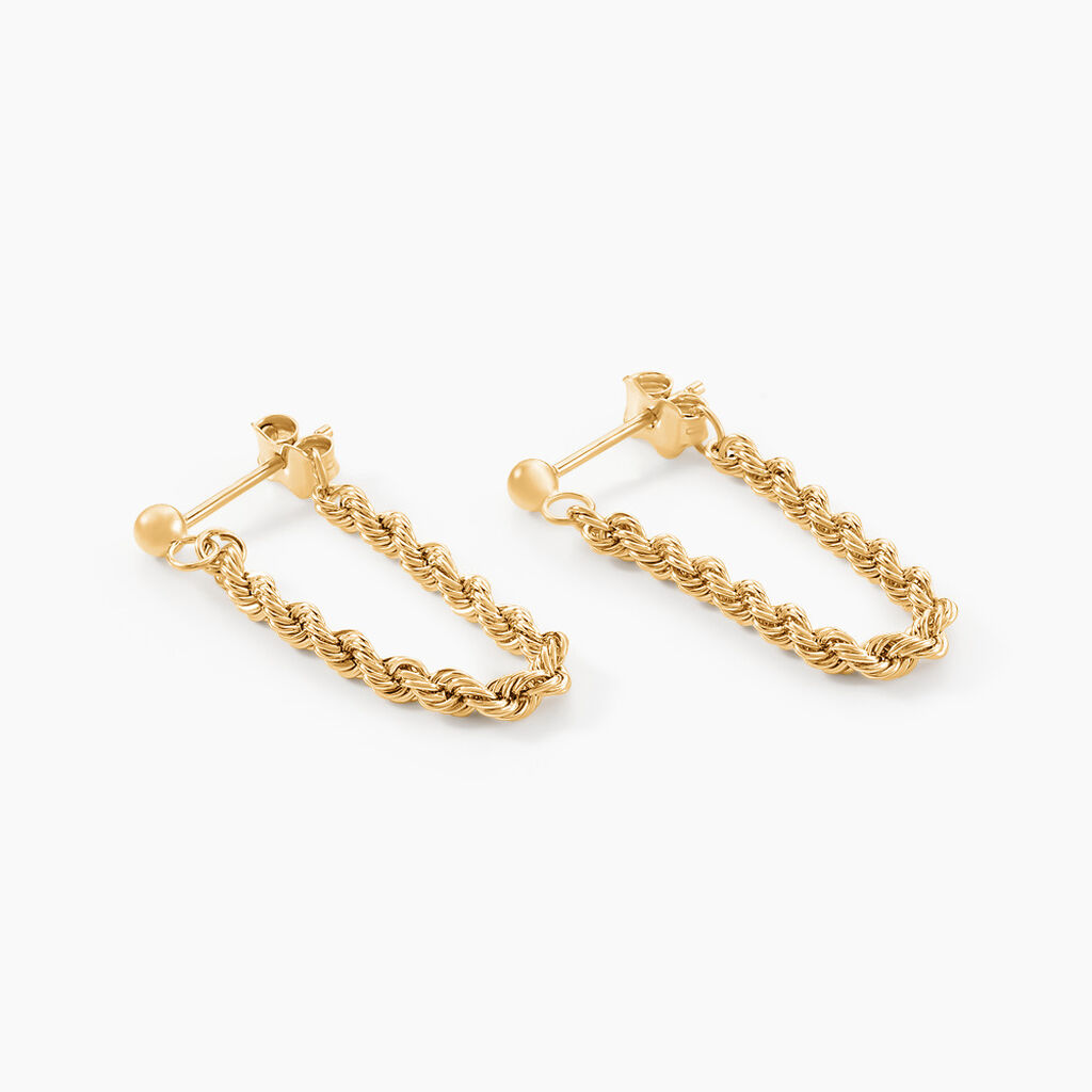 Boucles D'oreilles Pendantes Jerry Or Jaune - Pendantes Femme | Marc Orian