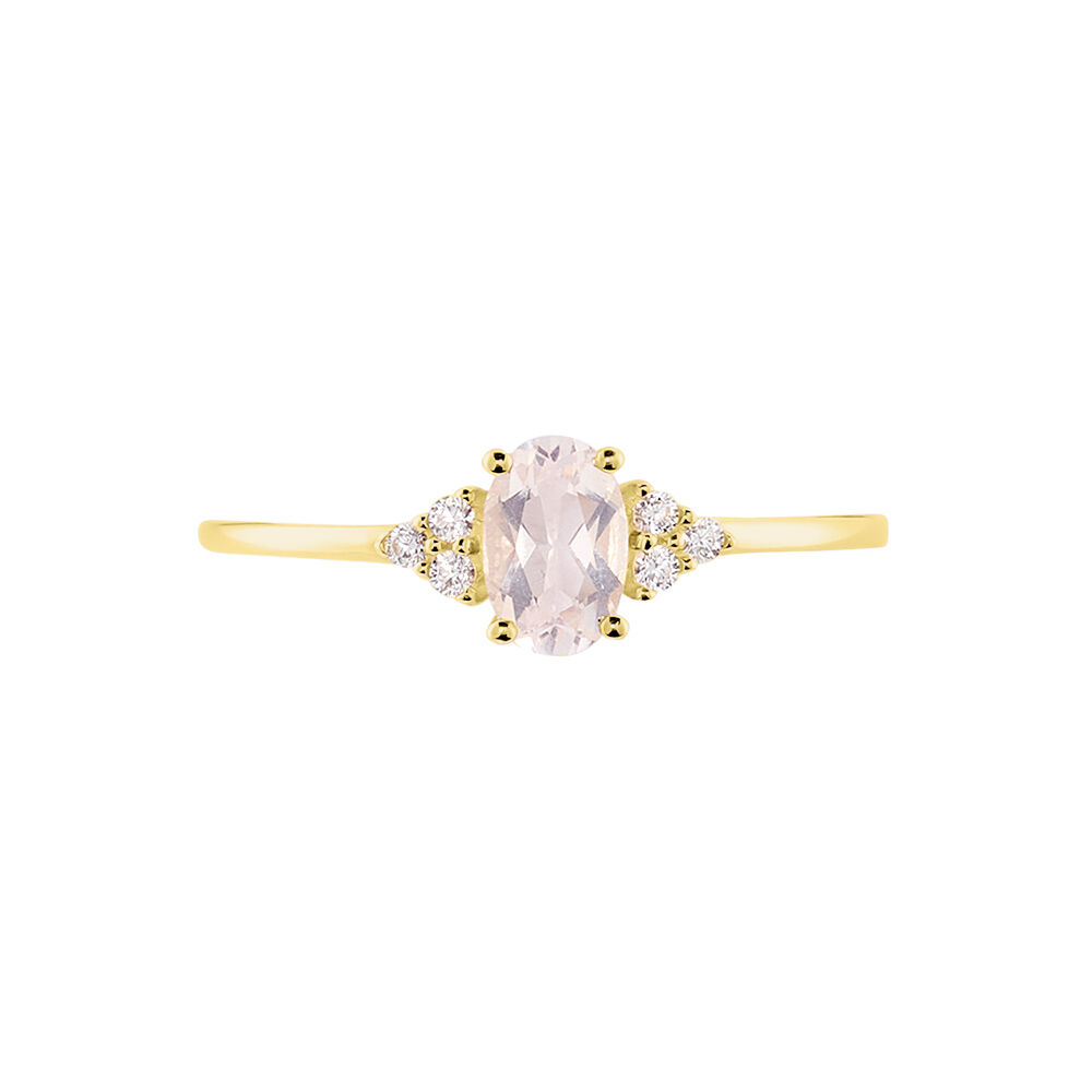 Bague Diapre Or Jaune Quartz Oxyde De Zirconium - Bagues avec pierre Femme | Marc Orian