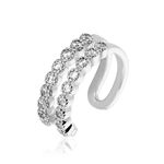 Bague D'oreille Unitaire Widar Argent Blanc Oxyde - Piercings d'oreilles Femme | Marc Orian