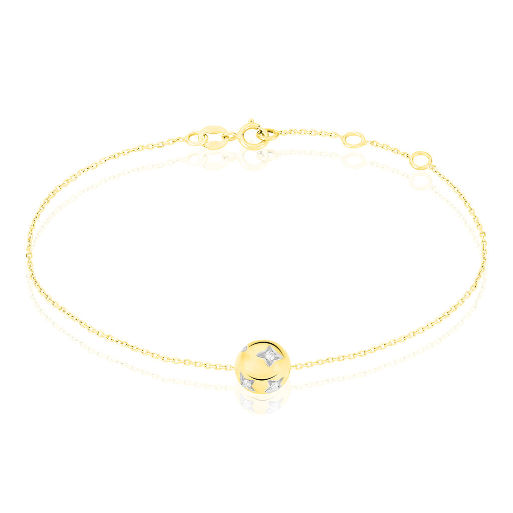 Bracelet Anahid Or Jaune Oxyde De Zirconium - Bracelets chaînes Femme | Marc Orian