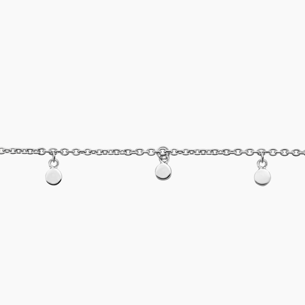 Chaîne De Cheville Fillira Argent Blanc - Chaines de cheville Femme | Marc Orian
