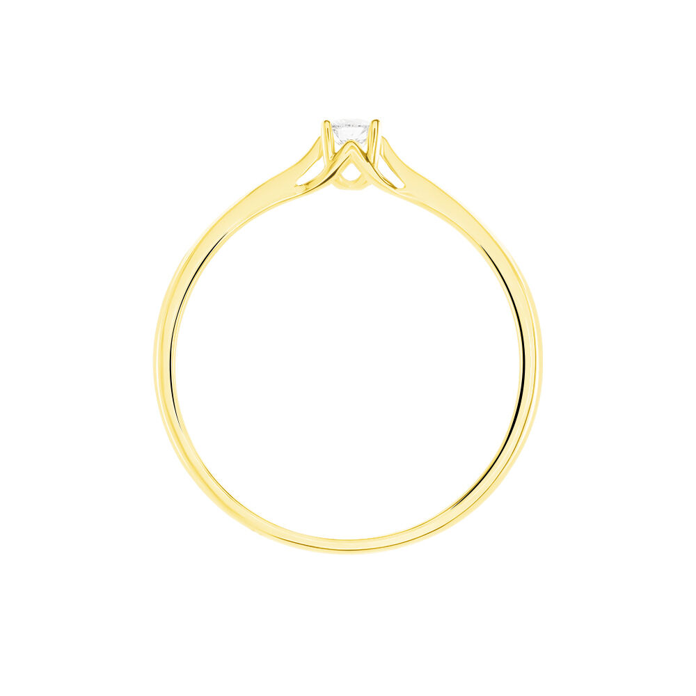 Bague Solitaire Solenia Or Jaune Diamant - Solitaires Femme | Marc Orian