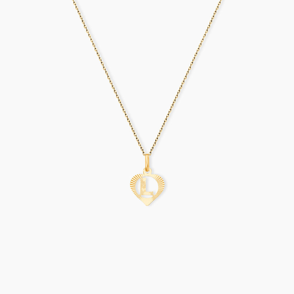 Pendentif Eudocie Coeur Lettre Or Jaune - Pendentifs Femme | Marc Orian