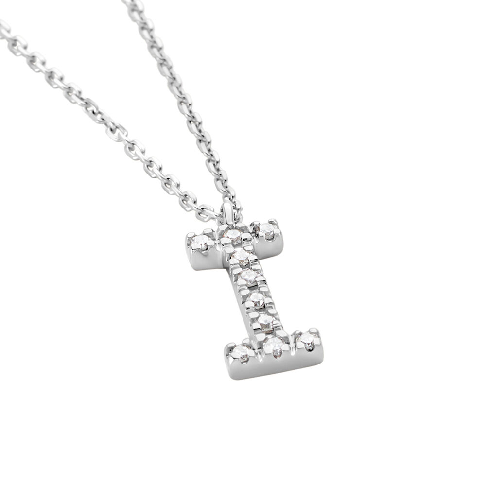 Collier Oran Or Blanc Diamant - Colliers avec pierres Femme | Marc Orian
