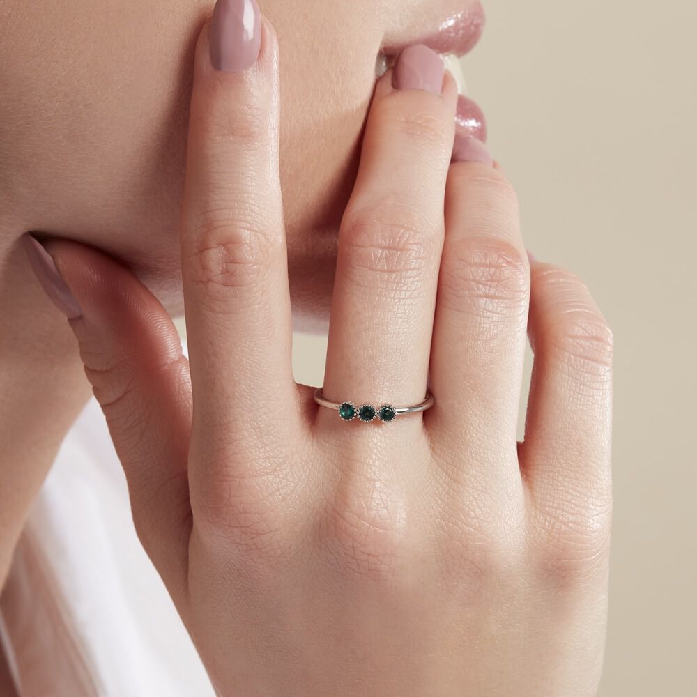 Bague Kasey Argent Blanc Oxyde De Zirconium - Bijoux fantaisie Femme | Marc Orian